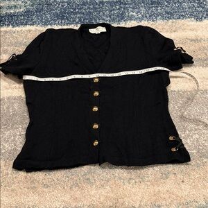 St. John Black Knit Cardigan